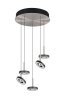 Lampa wisząca LED okrągła wielopunktowa designerska nowoczesna ściemnialna GUANO 334430507 Trio